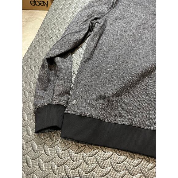 Lululemon Jacket Herringbone Mens Gray Athletic Track Sweatshirt Size XL - Picture 5 of 7